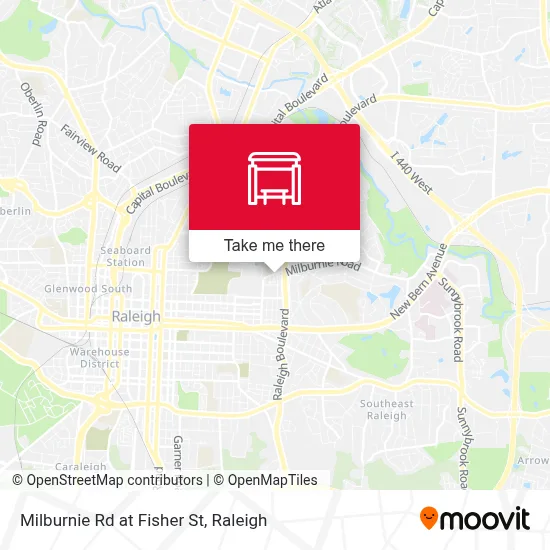 Milburnie Rd at Fisher St map