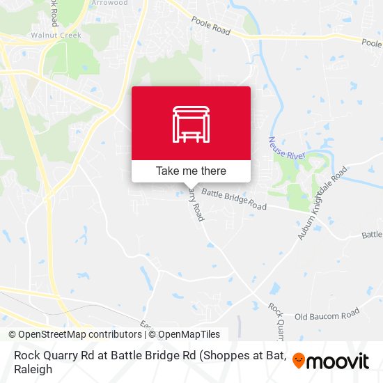 Rock Quarry Rd at Battle Bridge Rd map
