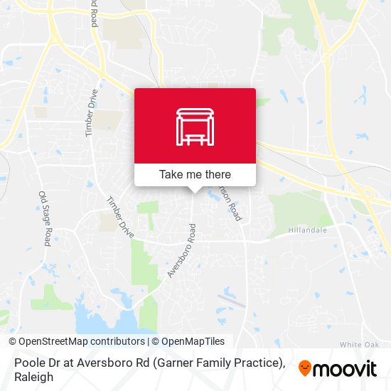 Poole Dr at Aversboro Rd (Garner Family Practice) map