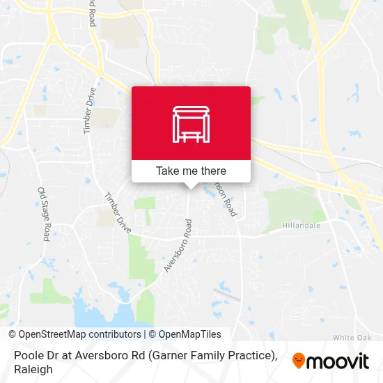 Poole Dr at Aversboro Rd (Garner Family Practice) map