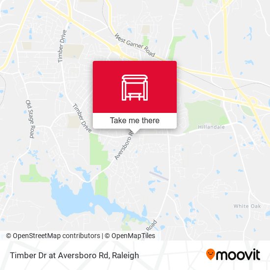 Timber Dr at Aversboro Rd map