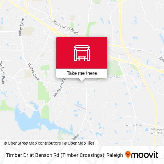 Timber Dr at Benson Rd (Timber Crossings) map