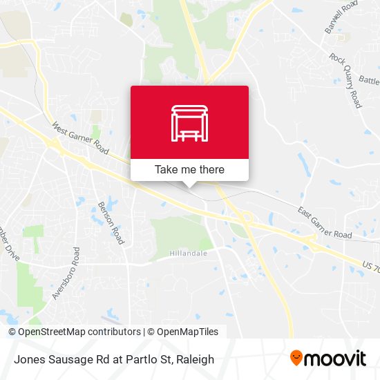 Jones Sausage Rd at Partlo St map