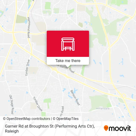 Garner Rd at Broughton St (Performing Arts Ctr) map