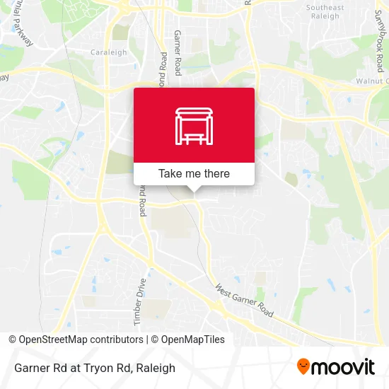 Mapa de Garner Rd at Tryon Rd