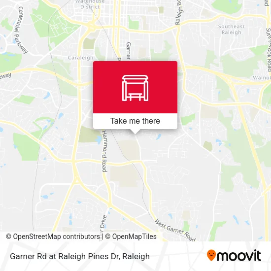 Mapa de Garner Rd at Raleigh Pines Dr