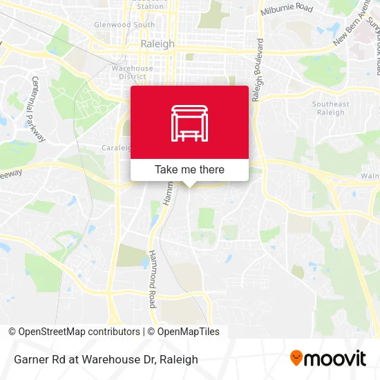 Mapa de Garner Rd at Warehouse Dr