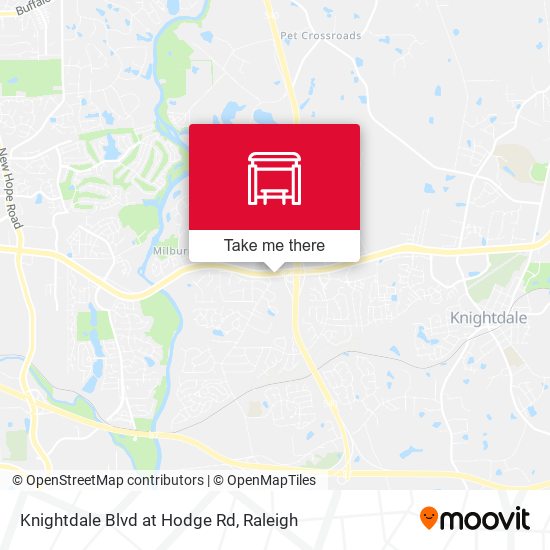 Knightdale Blvd at Hodge Rd map