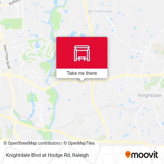 Knightdale Blvd at Hodge Rd map
