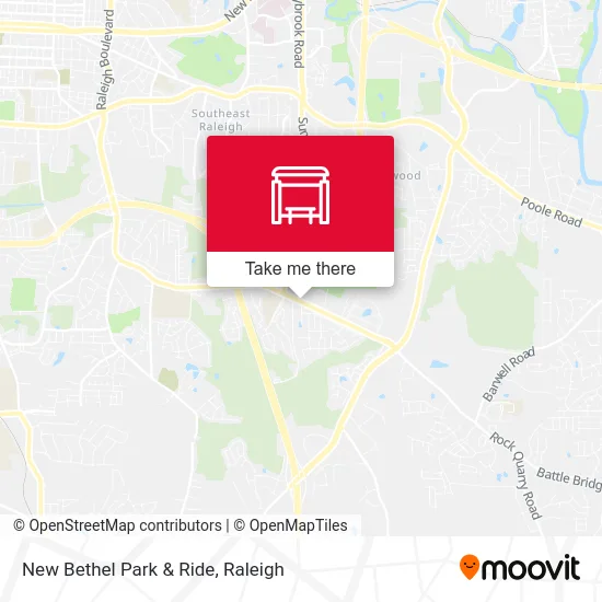 New Bethel Park & Ride map