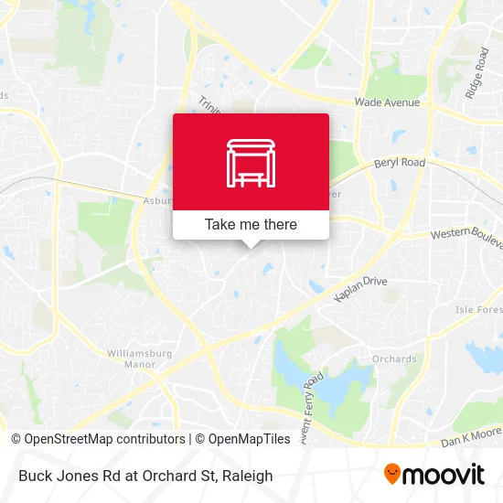 Buck Jones Rd at Orchard St map