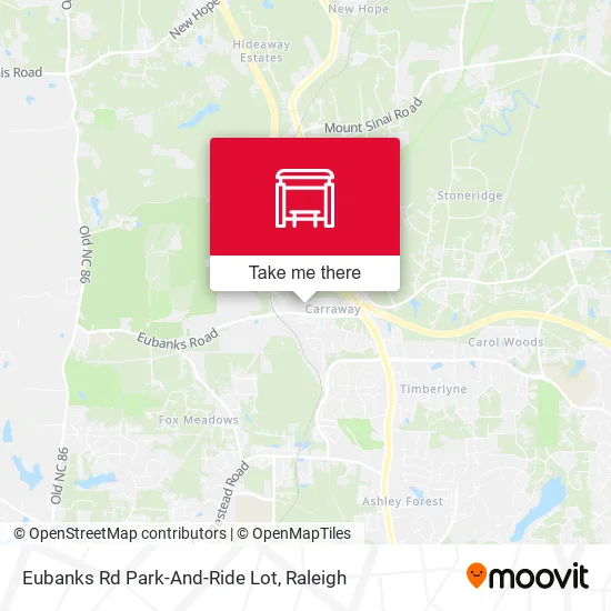 Mapa de Eubanks Rd Park-And-Ride Lot