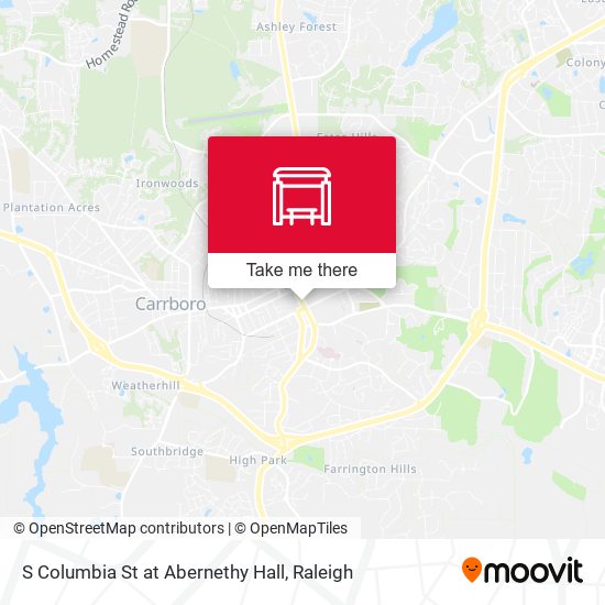 Mapa de S Columbia St at Abernethy Hall