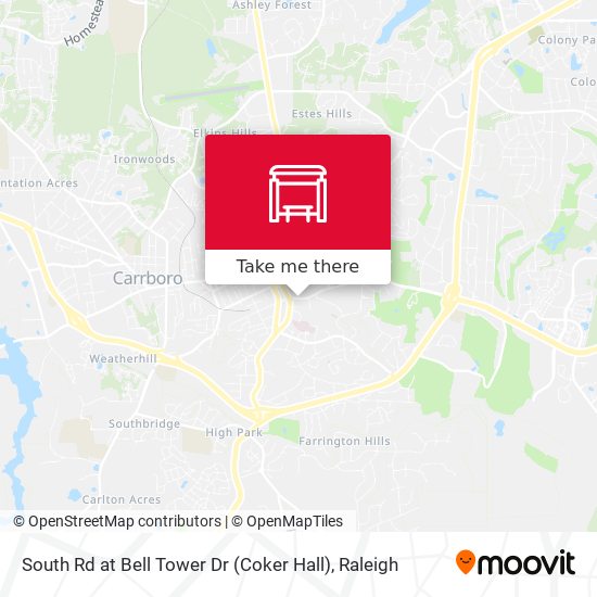 South Rd at Bell Tower Dr (Coker Hall) map