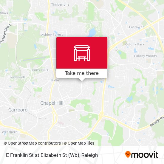 Mapa de E Franklin St at Elizabeth St (Wb)