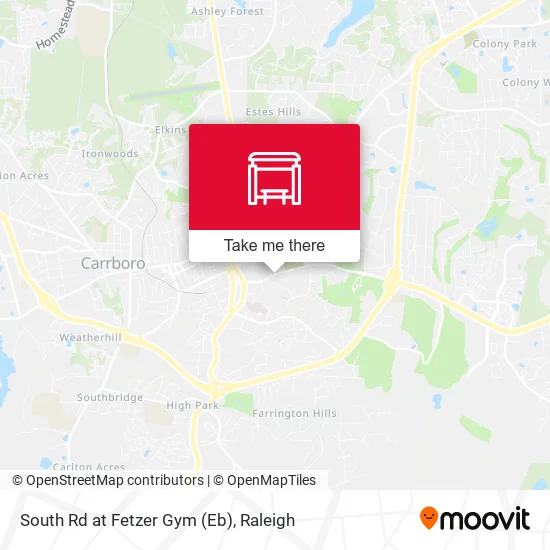 South Rd at Fetzer Gym (Eb) map