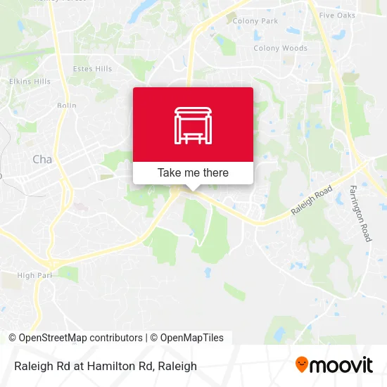 Mapa de Raleigh Rd at Hamilton Rd