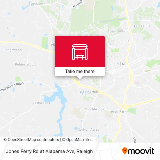 Mapa de Jones Ferry Rd at Alabama Ave