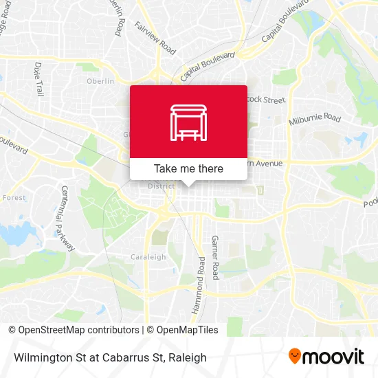 Wilmington St at Cabarrus St map