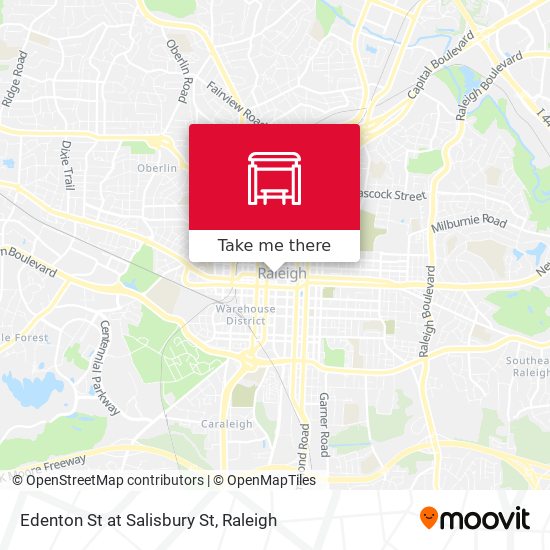 Edenton St at Salisbury St map
