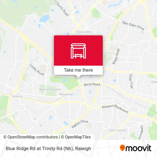 Mapa de Blue Ridge Rd at Trinity Rd (Nb)