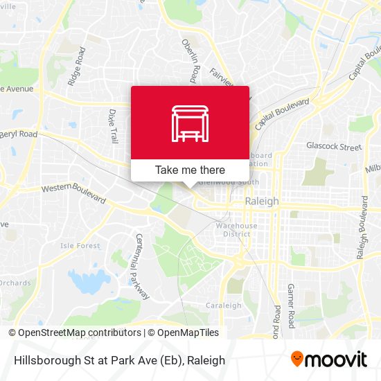 Mapa de Hillsborough St at Park Ave (Eb)