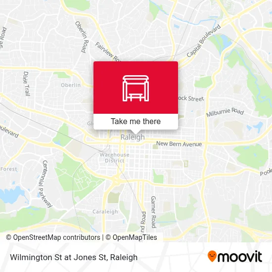 Wilmington St at Jones St map