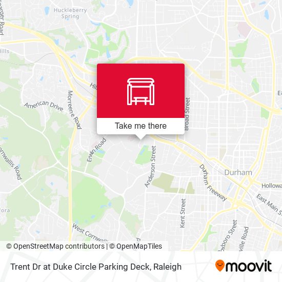 Mapa de Trent Dr at Duke Circle Parking Deck
