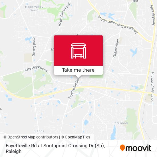 Fayetteville Rd at Southpoint Crossing Dr (Sb) map