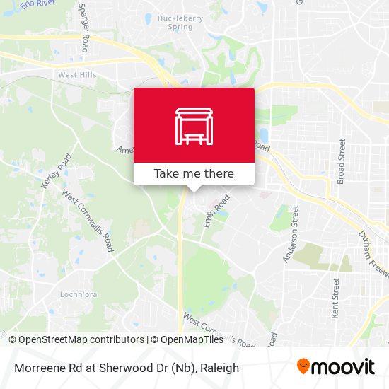 Mapa de Morreene Rd at Sherwood Dr (Nb)