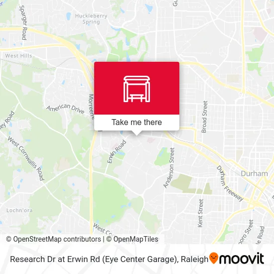 Research Dr at Erwin Rd (Eye Center Garage) map