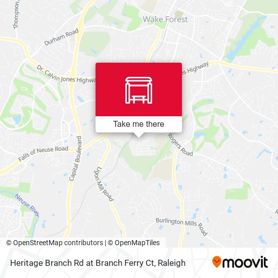 Heritage Branch Rd at Branch Ferry Ct map