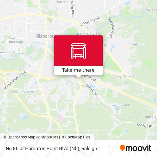 Mapa de Nc 86 at Hampton Point Blvd (Nb)