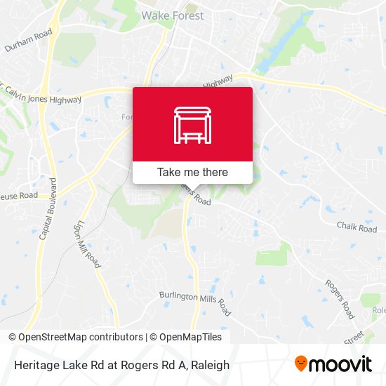 Heritage Lake Rd at Rogers Rd A map