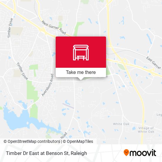 Mapa de Timber Dr East at Benson St