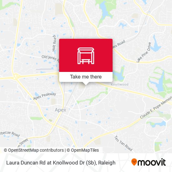 Laura Duncan Rd at Knollwood Dr (Sb) map