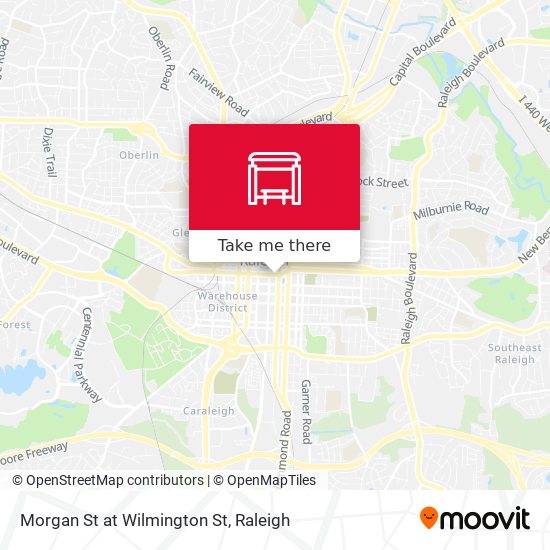 Morgan St at Wilmington St map