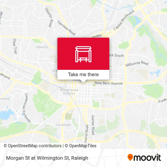 Morgan St at Wilmington St map