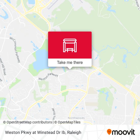 Weston Pkwy at Winstead Dr Ib map