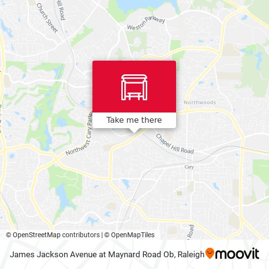 James Jackson Avenue at Maynard Road Ob map