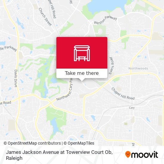 Mapa de James Jackson Avenue at Towerview Court Ob