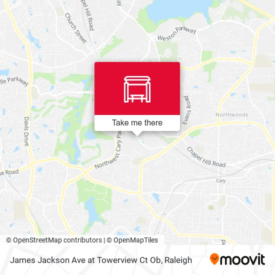 Mapa de James Jackson Ave at Towerview Ct Ob