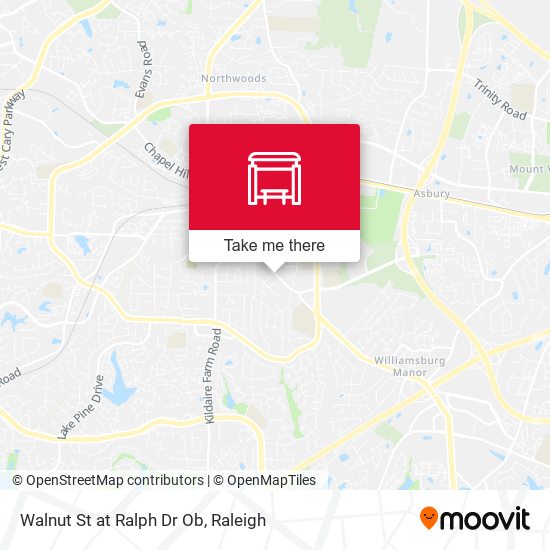 Walnut St at Ralph Dr Ob map