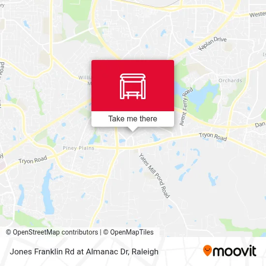 Jones Franklin Rd at Almanac Dr map
