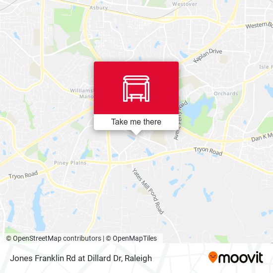Mapa de Jones Franklin Rd at Dillard Dr