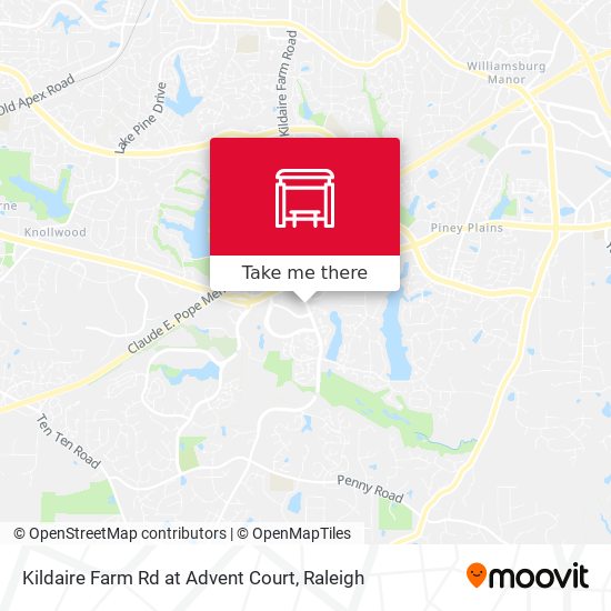 Kildaire Farm Rd at Advent Court map