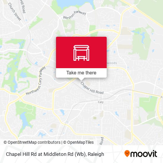 Chapel Hill Rd at Middleton Rd (Wb) map