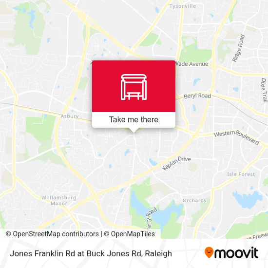Mapa de Jones Franklin Rd at Buck Jones Rd