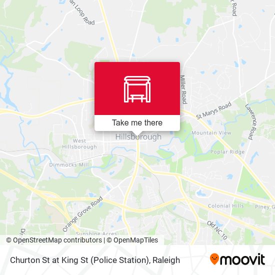 Churton St at King St (Police Station) map