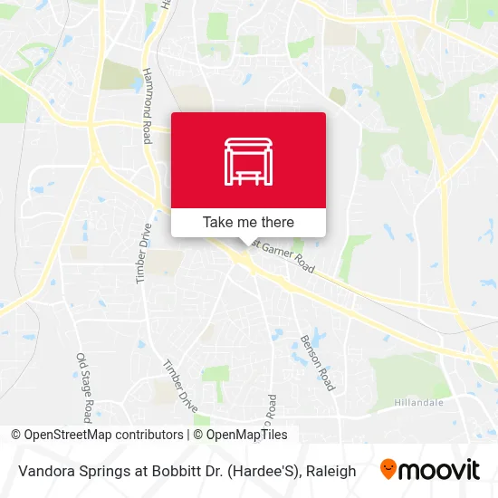 Vandora Springs at Bobbitt Dr. (Hardee'S) map